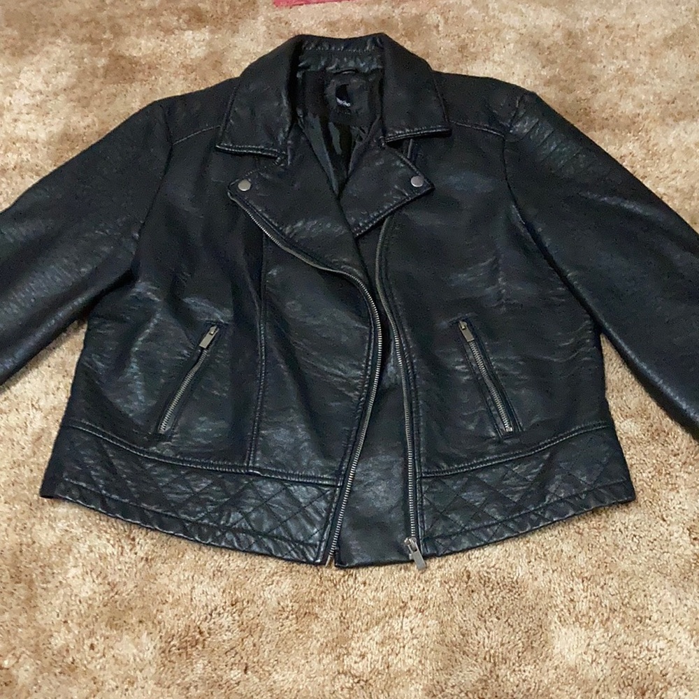 Black Faux Leather Jacket